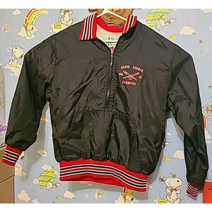 VTG Oasis Lounge Pub Bar 1990 91 Baseball Champion Jacket Halifax Nova Scotia